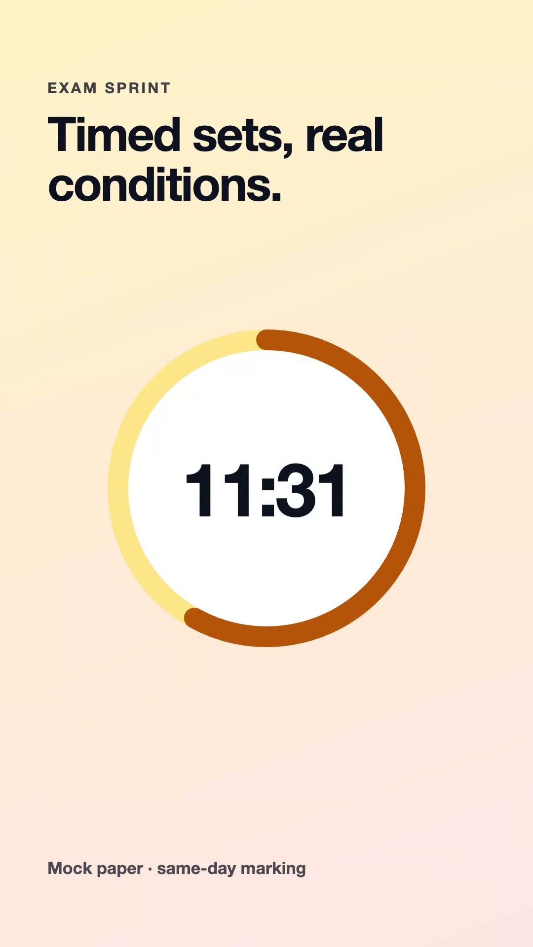 A twelve-minute timer counting down
